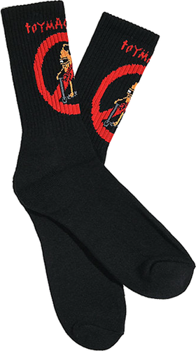 Toy Machine NO SCOOTER CREW SOCKS-BLACK 1 pair