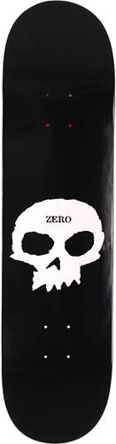 ZERO SINGLE SKULL DECK-9.0 BLK/WHT