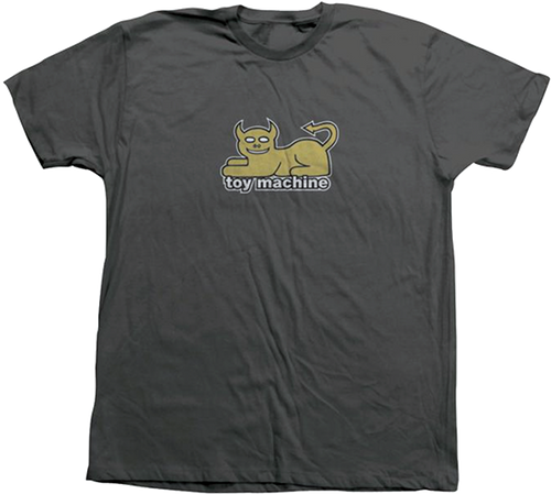 Toy Machine DEVIL CAT SS S-CHARCOAL/GOLD