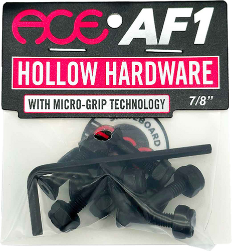 ACE 7/8" ALLEN HOLLOW W/GRIPPERS HARDWARE SET BLK