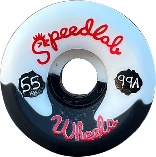 SPEEDLAB TRICK'N NUGGETS 55mm 99a BLK/WHT SWIRL