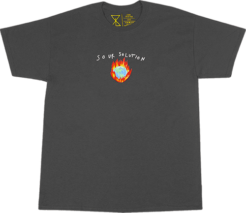 SOUR IN FLAMES SS XL-HEATHER GREY