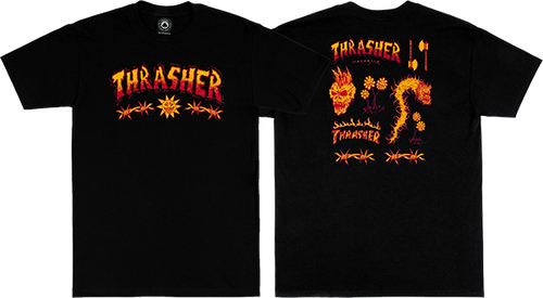 THRASHER SKETCH SS M-BLACK