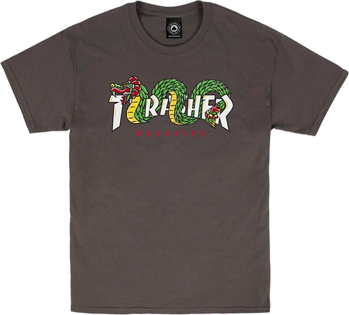 THRASHER AZTEC SS M-CHARCOAL