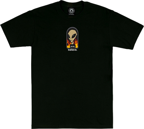 THRASHER X AWS BELIEVE SS M-BLACK