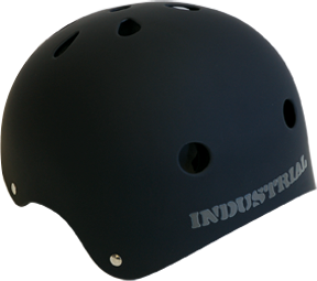 INDUSTRIAL FLAT BLACK HELMET S