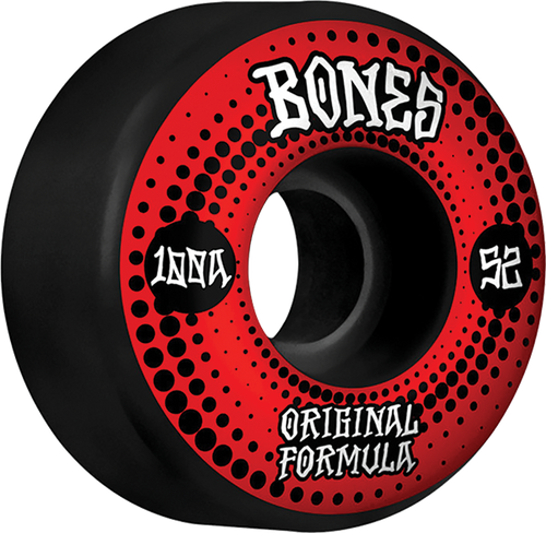 BONES 100's OG V4 ORIGINALS 52mm 100A BLACK