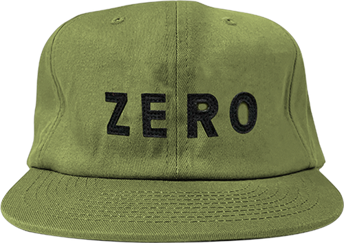 ZERO ARMY APPLIQUE HAT ADJ-OLIVE/BLK