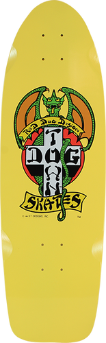 DOGTOWN RED DOG 70S CLASSIC DECK-9X30 YELLOW DIP