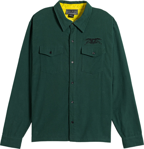 Anti Hero BASIC EAGLE LS FLANNEL M-DK.GREEN/BLK