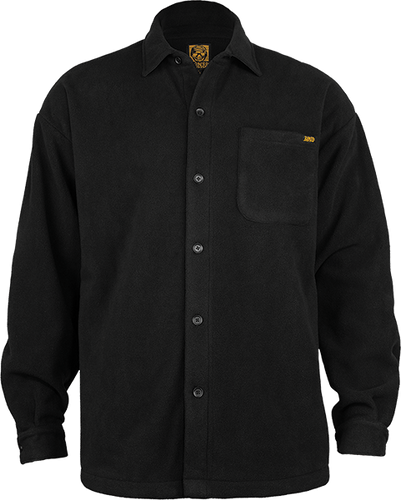 BONES BLACK AND GOLD BUTTONUP FLEECE JACKET XS-BLK