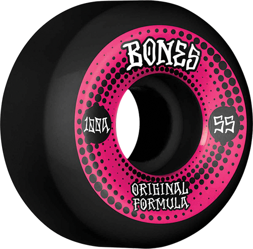 BONES 100's OG V5 ORIGINALS 55mm 100A BLACK