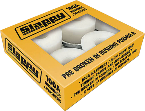 SLAPPY STANDARD BUSHINGS/WASHERS SET 100A WHT 2pr