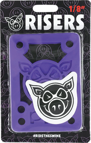 PIG PILES 1/8" HARD RISERS PURPLE single set
