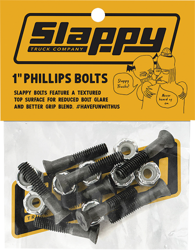 SLAPPY PHILLIPS BOLTS SET 1" BLACK