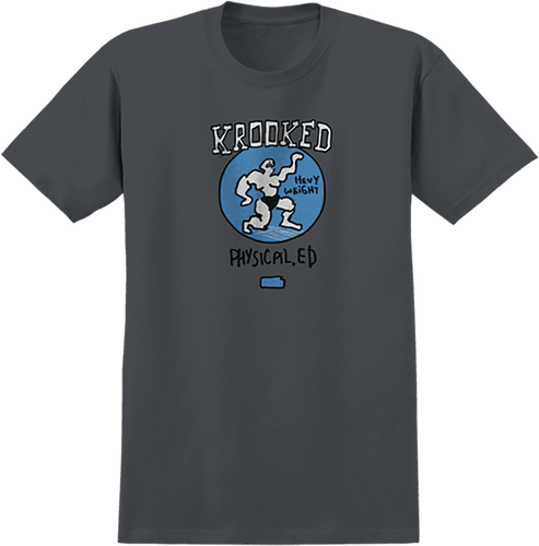 Krooked PHYSICAL ED SS XL-CHARCOAL