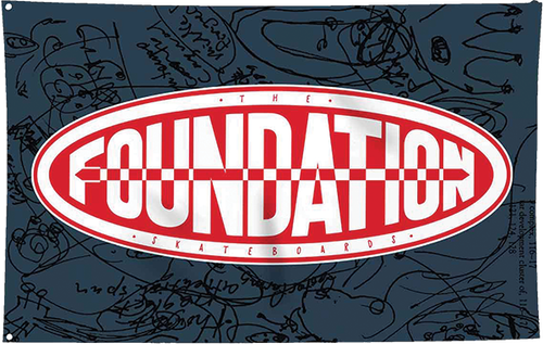 FOUNDATION OVAL LOGO FLAG BANNER
