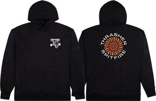 THRASHER SF CLASSIC SWIRL HD/SWT XL-BLACK
