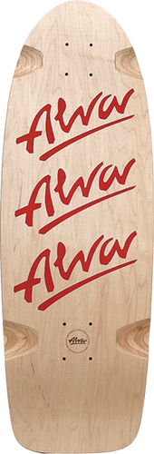 ALVA 1980 TRI LOGO PIG DECK-10X30 NAT/RED