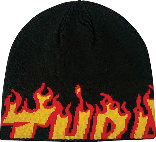THRASHER FLAME SKULLY BEANIE BLACK