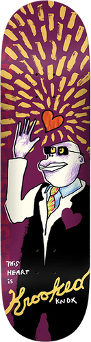 Krooked KNOX THIS HEART DECK-8.5 PURPLE