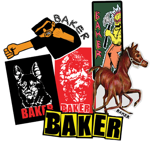 BAKER 10/PK ASST. BAD DAWG STICKERS