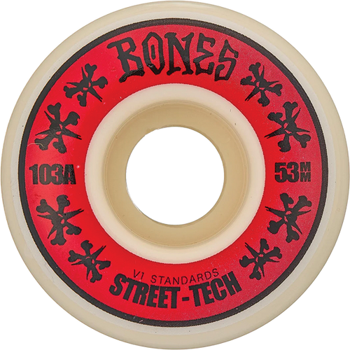 BONES STF V2 ANNUALS 53MM 103A WHT/RED
