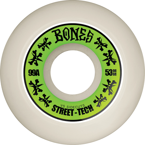 BONES STF V5 ANNUALS 53MM 99A WHT/GRN