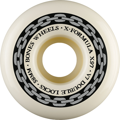BONES XF X97 V7 DOUBLE-LOCK 58MM 97A CHAIN WHT/SIL