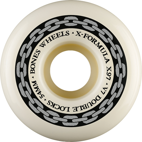 BONES XF X97 V7 DOUBLE-LOCK 54MM 97A CHAIN WHT/SIL