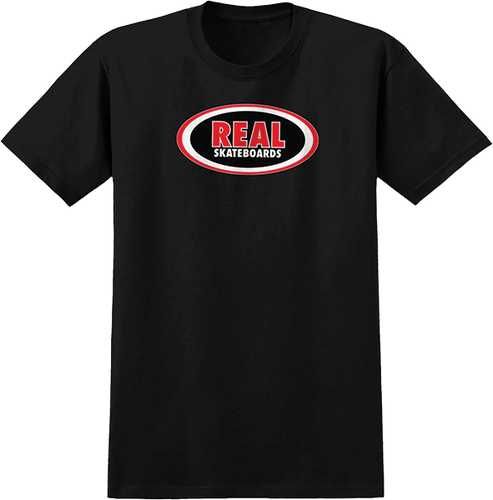 REAL OVAL SS M-BLACK/BLACK TONAL