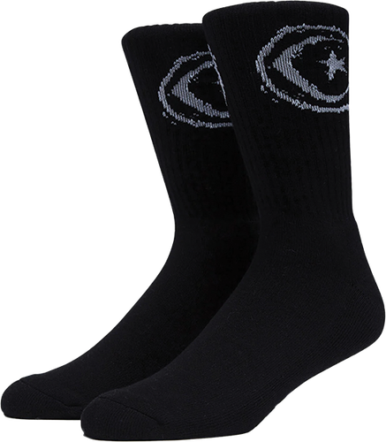 FOUND STAR AND MOON SOCKS BLACK 1pr