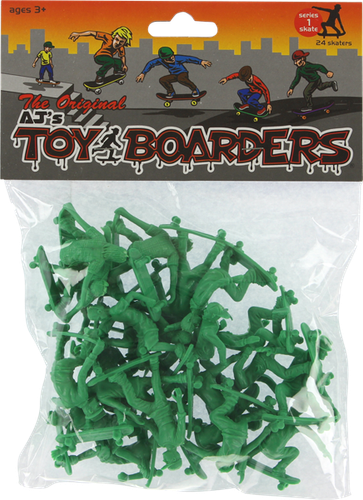 TOY BOARDERS SERIES FIGURES GREEN 24pc