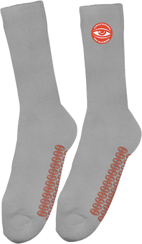 Toy Machine ALWAYS WATCHING GRIP CREW SOCKS 1pr
