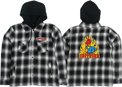 SF DEMONSEED HOODED LS FLANNEL