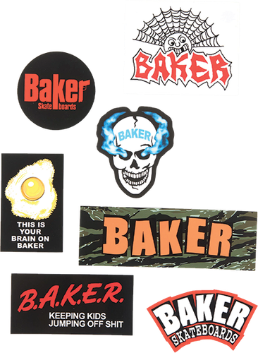 BAKER ASSORTED STICKER PACK
