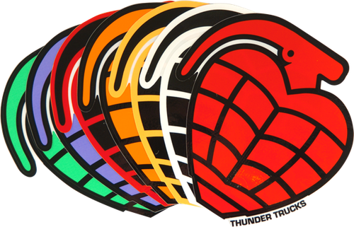 THUNDER GRENADE DIE-CUT DECAL ast.clr single