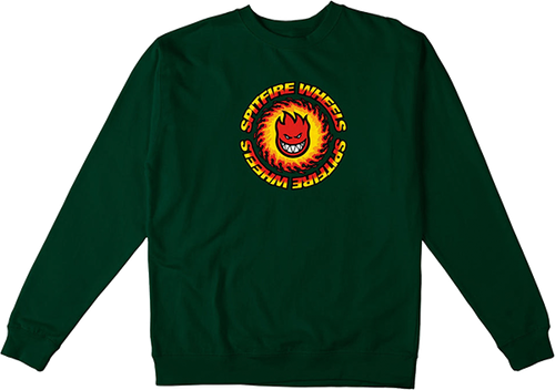 SF OG FIREBALL CREW/SWT S-DK.GRN