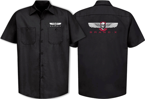 BRAND-X WINGS SS BUTTON UP WORK SHIRT