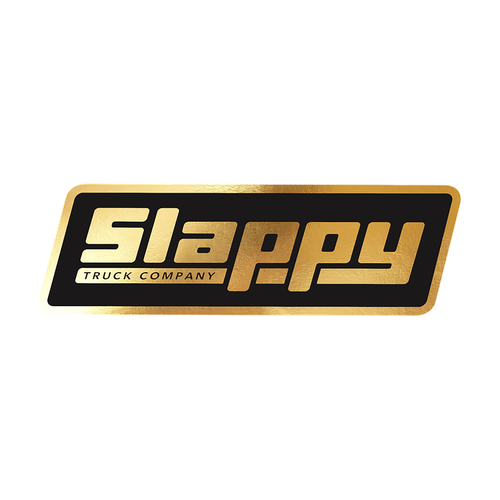 SLAPPY OG LOGO FOIL STICKER SINGLE GOLD FOIL