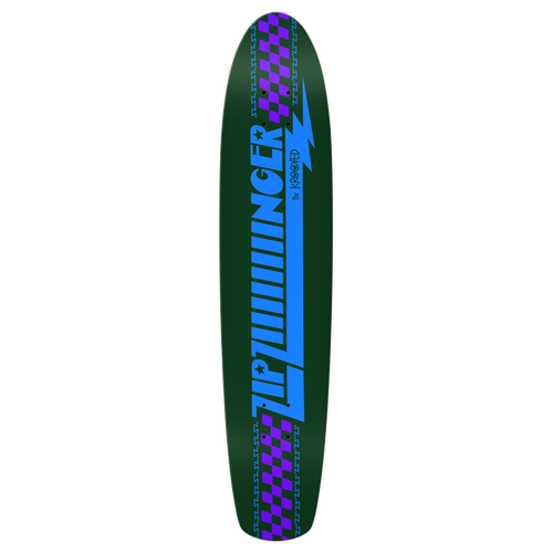 Krooked ZIIIIIIIINGER DECK-7.7x35.75 DK GRN