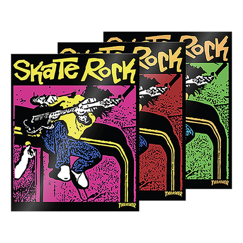 THRASHER SKATE ROCK VOL.2 DECAL 2.75x3.25 1PC ASST
