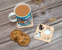 Tea Cats - Coaster 