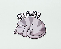 Antisocial Cat Stickers