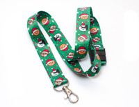 Christmas Cats - Lanyard (Green)  - with Safety Clip Christmas Cats - Lanyard (Green)  - with Safety Clip