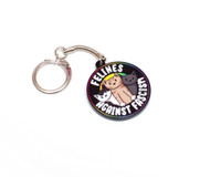 Felines Against Fascism - Key Ring - ECO