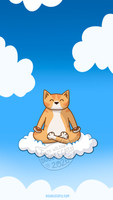 Calm Cat - Phone Wallpaper