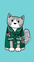 Nurse Cat - Phone Wallpaper