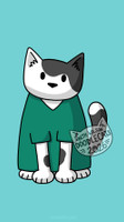 Scrubs Cat - Phone Wallpaper