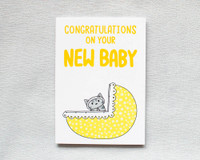 Congratulations New Baby - Greetings Card